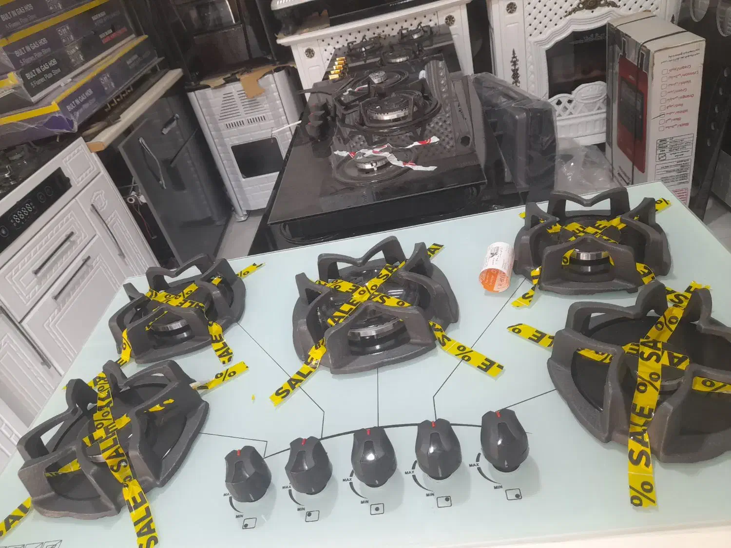 گازرومیزی شیشه ۸میل ایتالیایکساضمانتی ۵ملیون ایوب|اجاق گاز و لوازم برقی پختوپز|مریوان, |دیوار