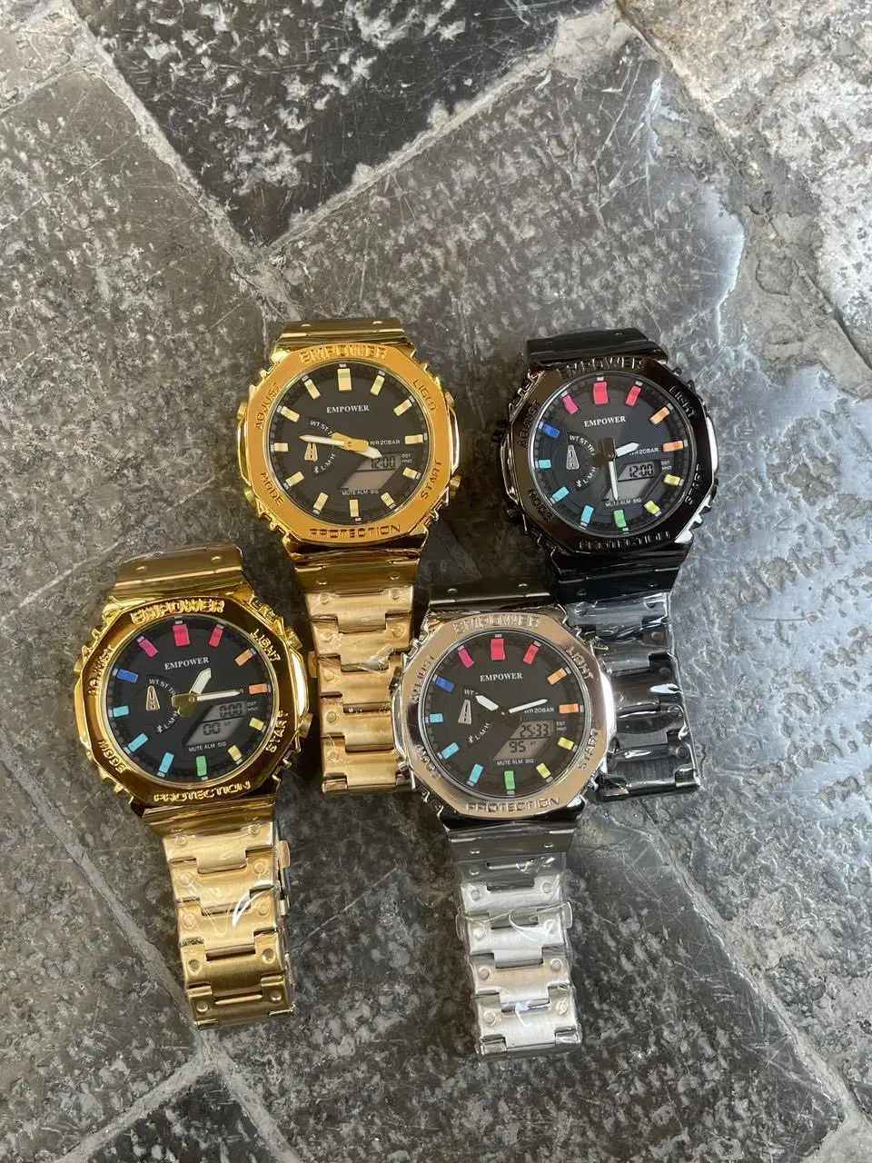 ساعت مردانه امپاور دو زمانه|ساعت|شیراز, سیاه سنگ|دیوار