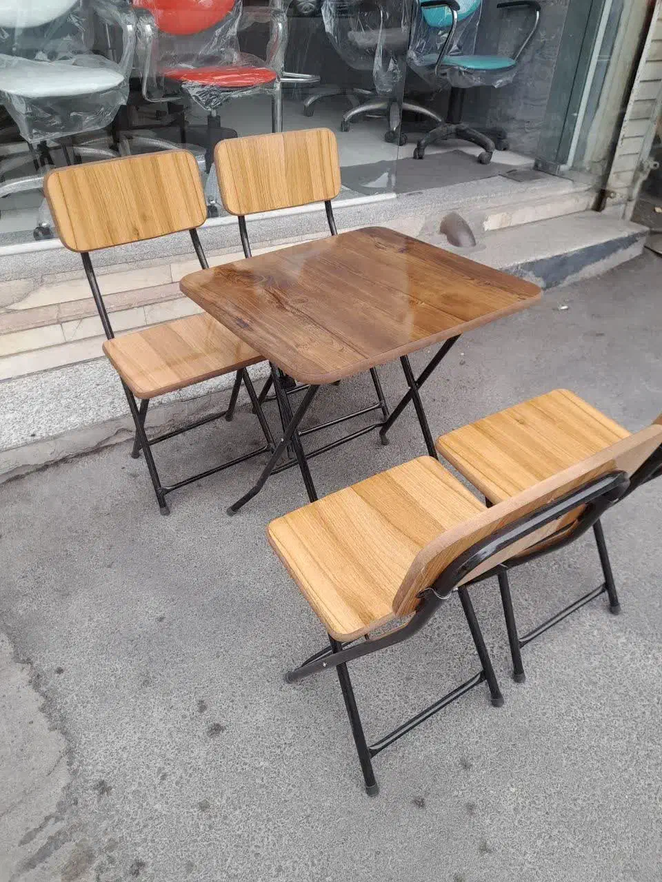 میزتاشو وصندلی تاشو MDF|میز و صندلی غذاخوری|تبریز, |دیوار