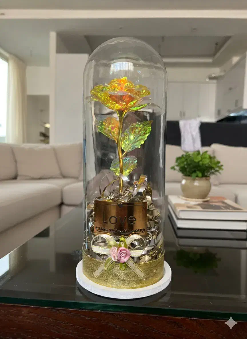 فوری رز جاودان طلایی لوکس (مناسب کادو/دکور)زیرقیمت|گل مصنوعی|مشهد, حجاب (شهرک غرب)|دیوار