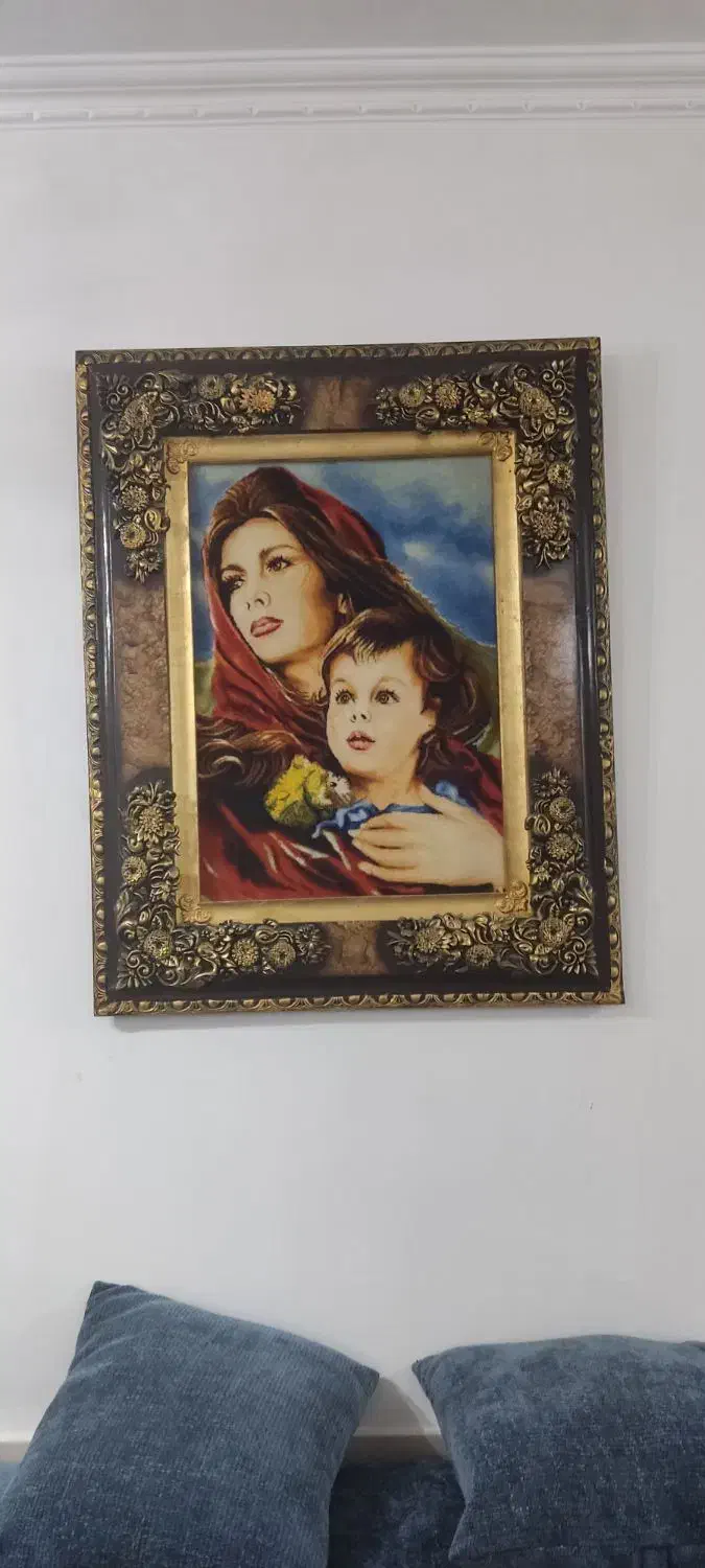 تابلو مهر مادر|تابلو فرش|آذرشهر, |دیوار