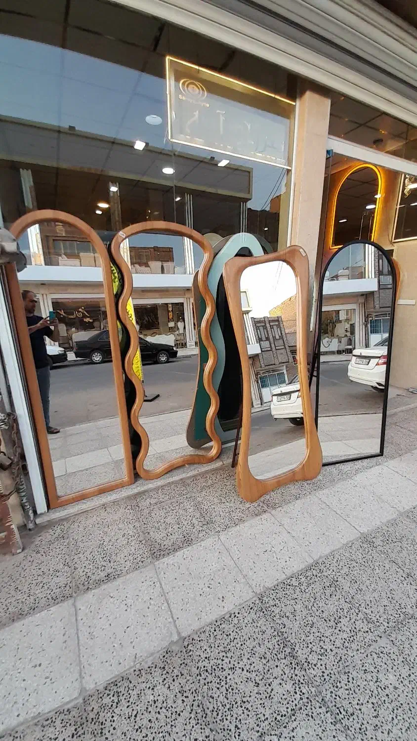 تولیدی سرای آینه|آینه|قم, شاه ابراهیم|دیوار