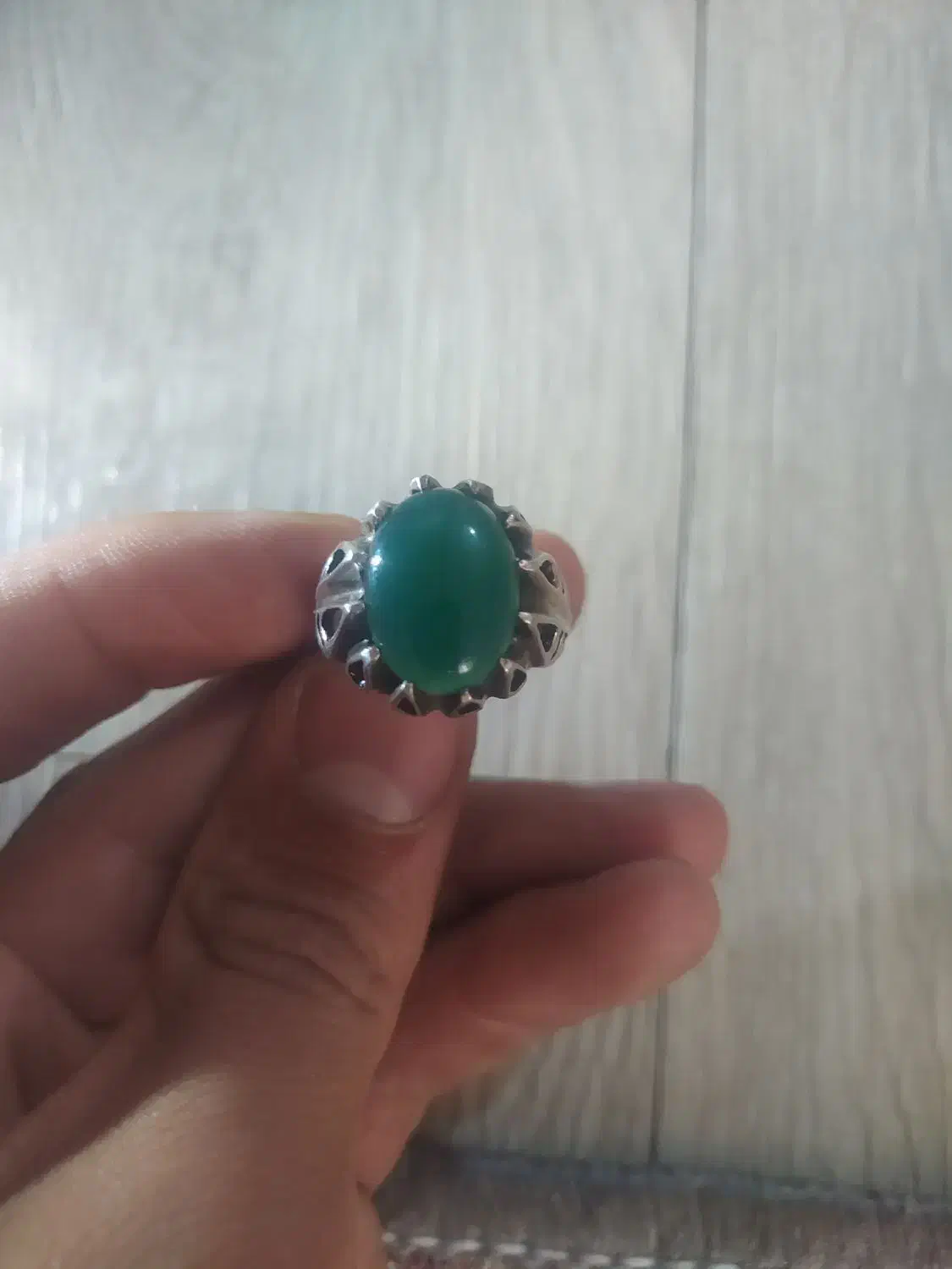 انگشتر عقیق سبز|جواهرات|رباط‌کریم, الارد|دیوار