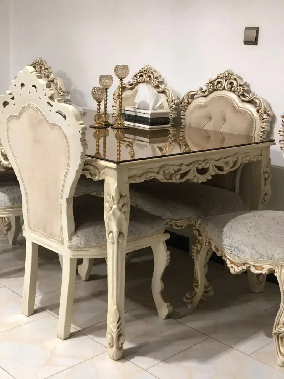 میزناهارخوری چوب راش ۶ نفره|میز و صندلی غذاخوری|کرج, شاهینویلا|دیوار