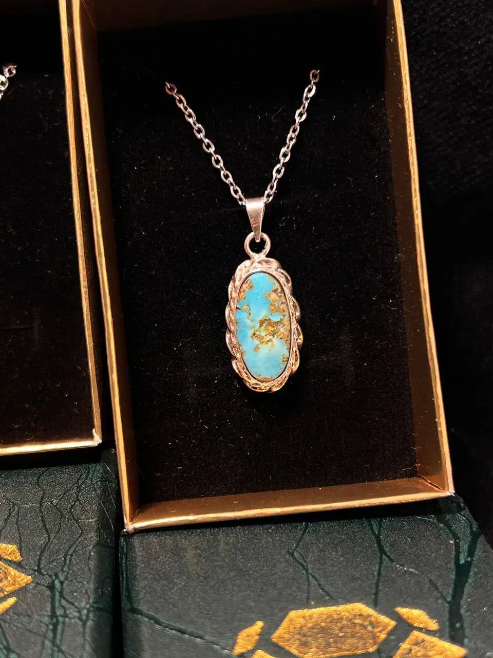 بهترین هدیه روزمادرگردنبند با فیروزه ی اصل نیشابور|جواهرات|نیشابور, هفده شهریور|دیوار