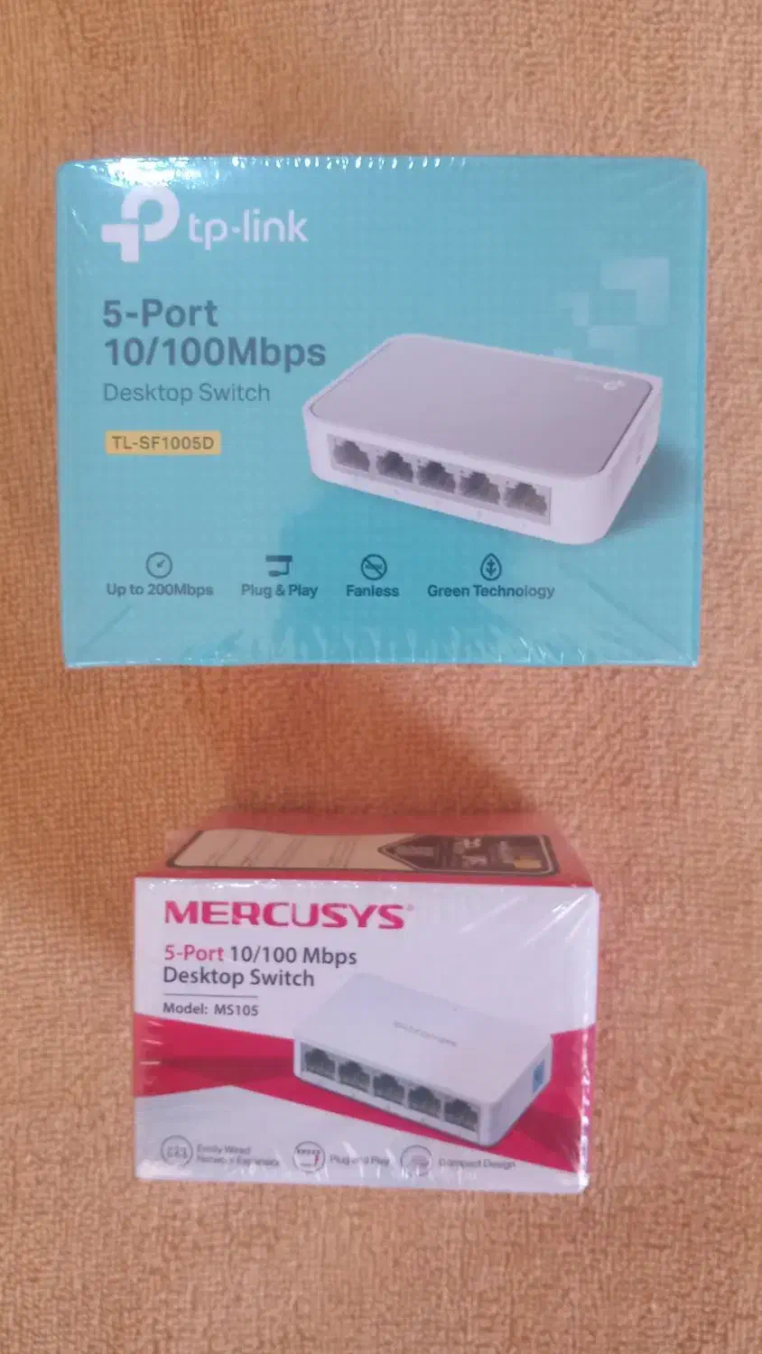 هاب سویچ شبکه ۵ پورت آکبند|مودم و تجهیزات شبکه|مشهد, شاهد (شهرک غرب)|دیوار