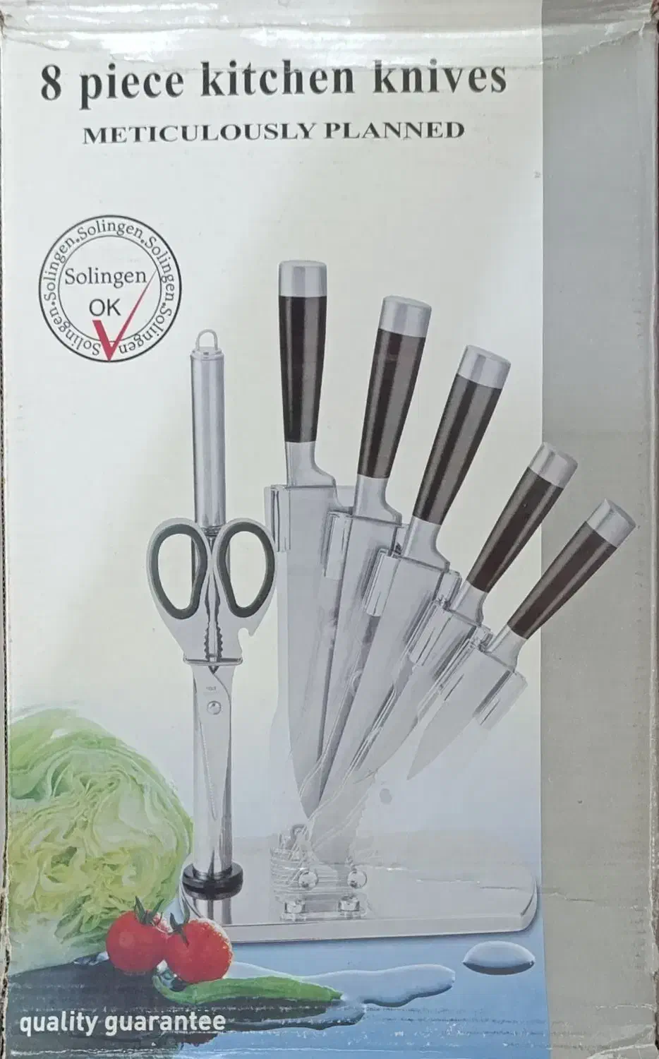 سرویس کارد آشپزخانه ۸تیکه برند solingen آلمانی|کافی‌شاپ و رستوران|کاشان, امیرکبیر|دیوار