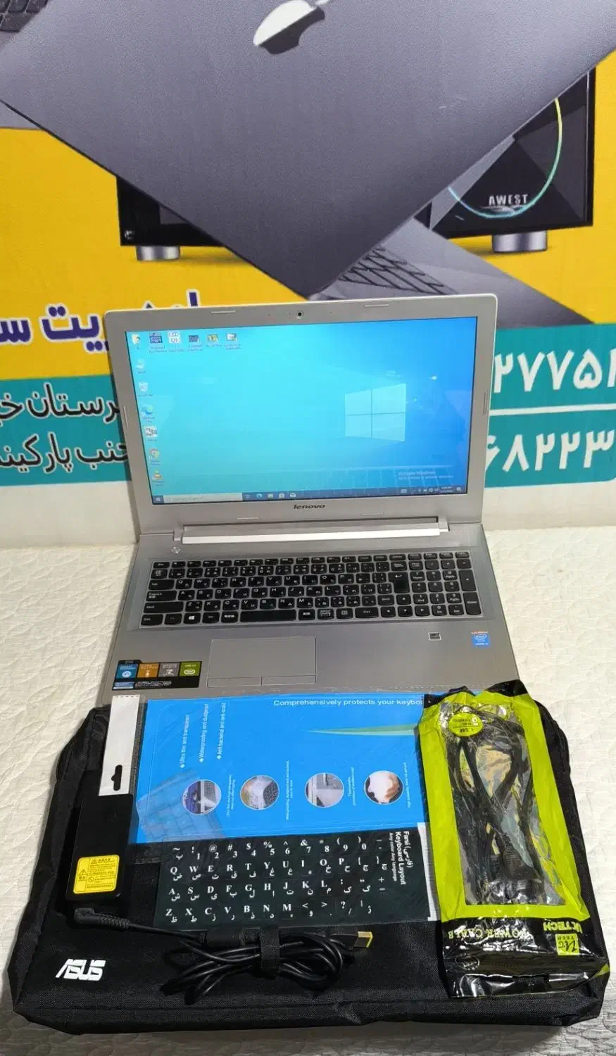 لپ تاپ لینوو درحدآکبند با هارد ۵۰۰ رم ۸ گیگ|رایانه همراه|سراوان, |دیوار
