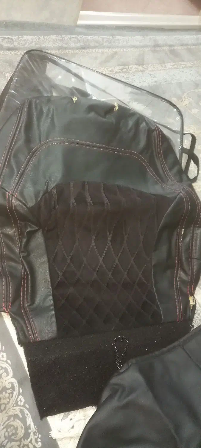 روکش صندلی ساینا مشکی قرمز|قطعات یدکی و لوازم جانبی|اصفهان, لاله|دیوار