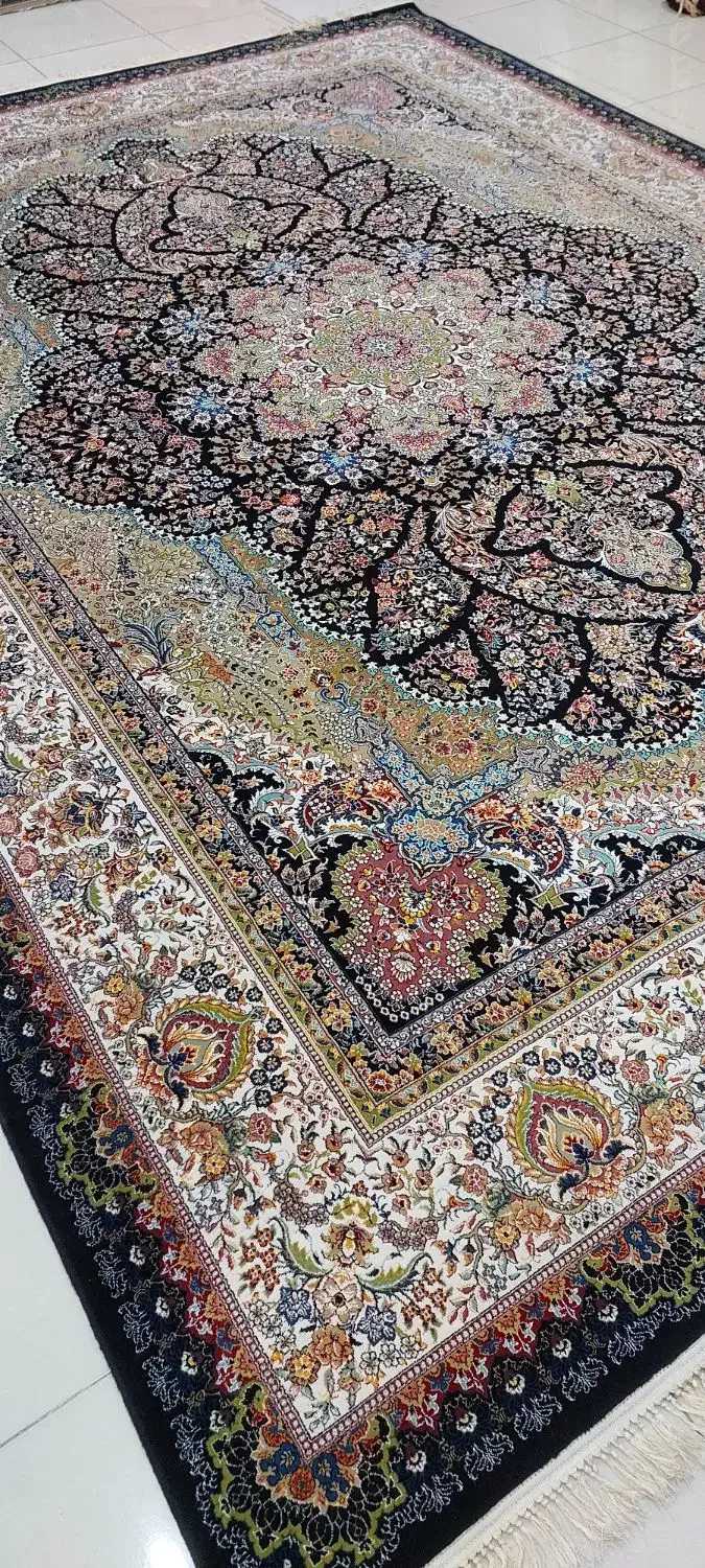 ۷۰۰شانه اصلی تراکم ۲۵۵۰ گلریز سرمه ایی|فرش|ایذه, |دیوار