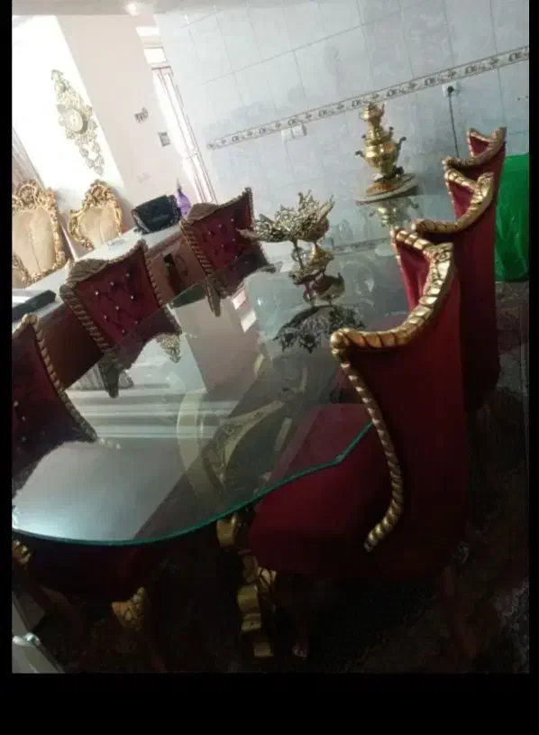 میز ناهارخوری سلطنتی 6نفره|میز و صندلی غذاخوری|تبریز, |دیوار