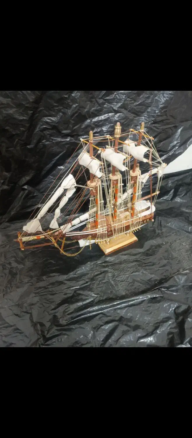 کشتی ماکت چوبی|مجسمه، تندیس، ماکت|گلستان (تهران), |دیوار