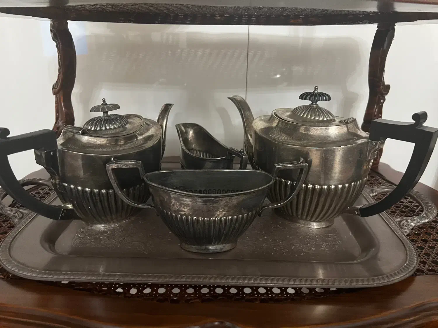 ست سیلور پلیت|کلکسیون اشیاء عتیقه|تهران, سعادت‌آباد|دیوار