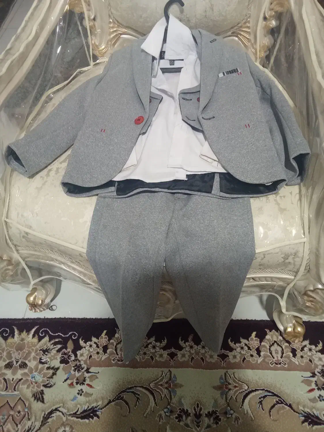 کت شلوار مجلسی بچگانه بسیار نو|کفش و لباس بچه|مرودشت, پشت سایپا‎|دیوار