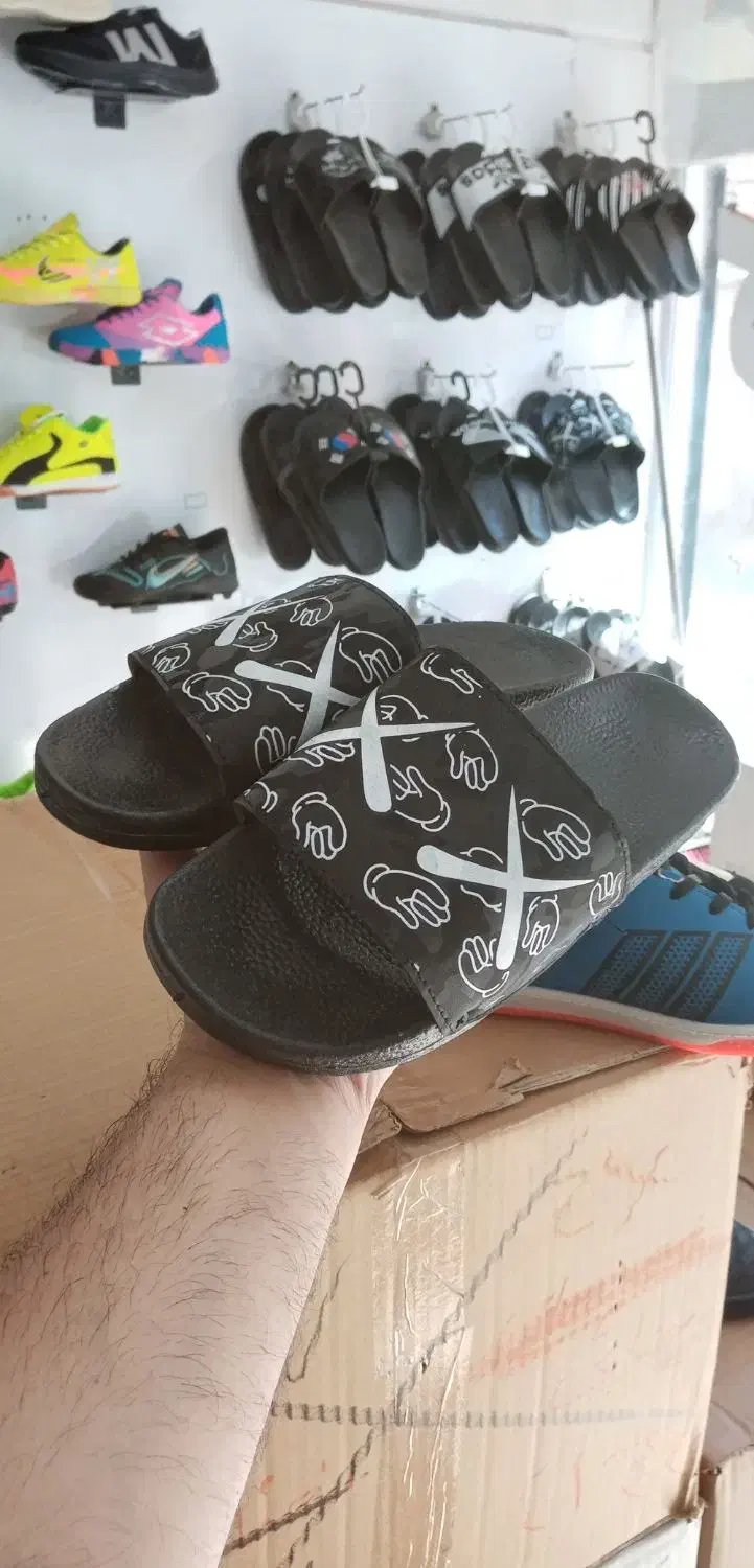 دمپایی صندل های ادیداس هوندا پرچمی شبرنگی|کیف، کفش، کمربند|قم, ولیعصر|دیوار