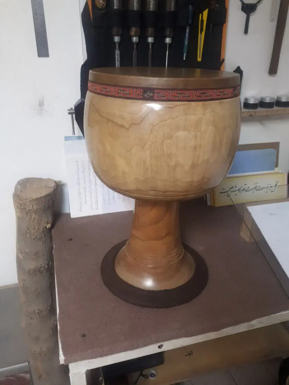 تمبک ۳ مهر قربانی|سازهای سنتی|قزوین, |دیوار