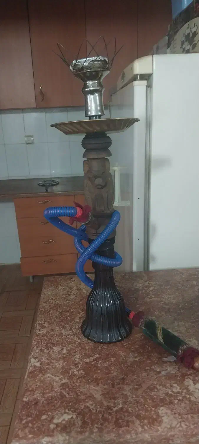 قلیون تنه چوبی دوسیب|کلکسیون و سرگرمی|میانه, |دیوار