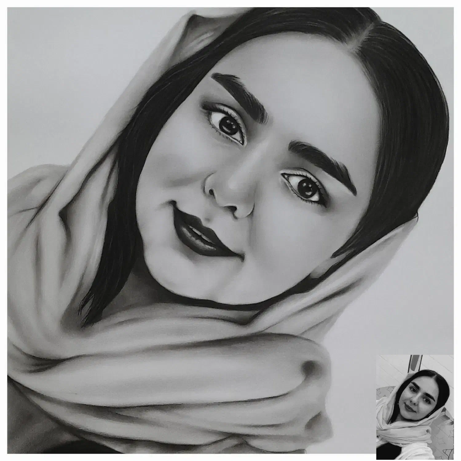 سفارش نقاشی چهره|تابلو، نقاشی، عکس|رفسنجان, |دیوار