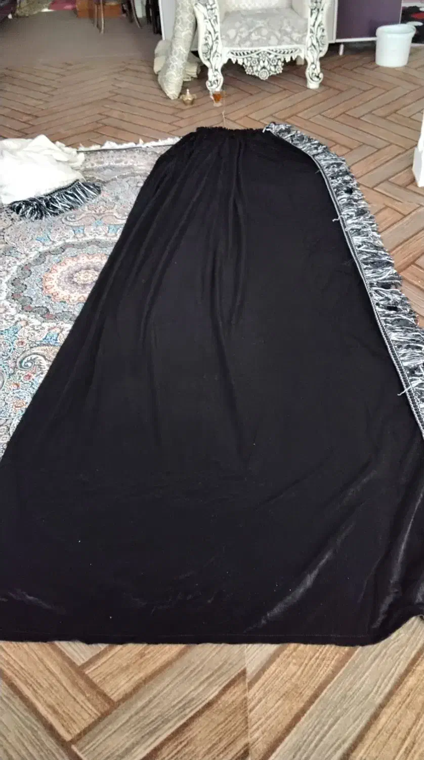 والان پرده سه تکه مخمل، تمیز و کم‌کارکرد|پرده، رانر، رومیزی|مشگین شهر, |دیوار