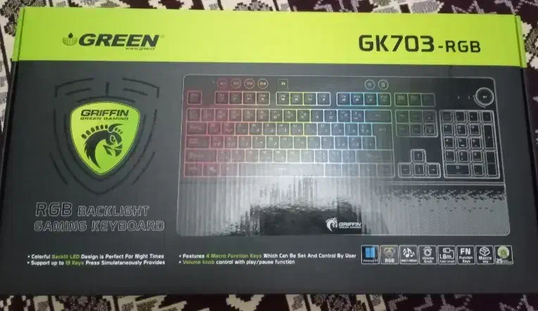 کیبورد گرین GK703-RGB|قطعات و لوازم جانبی رایانه|تبریز, |دیوار