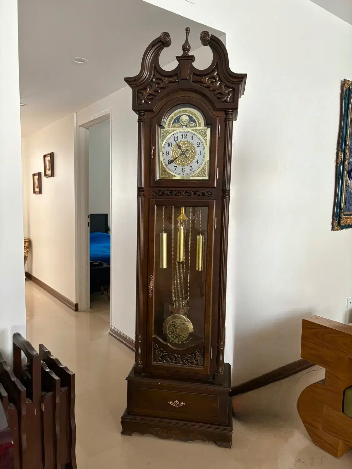 ساعت ایستاده چوبی|ساعت دیواری و تزئینی|تهران, علم و صنعت|دیوار