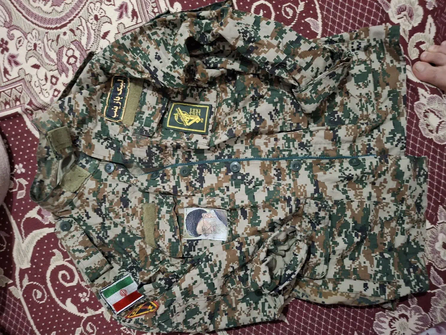 لباس دیجیتالی سبز یقه عملیاتی ساتر سبز|لباس|تبریز, |دیوار