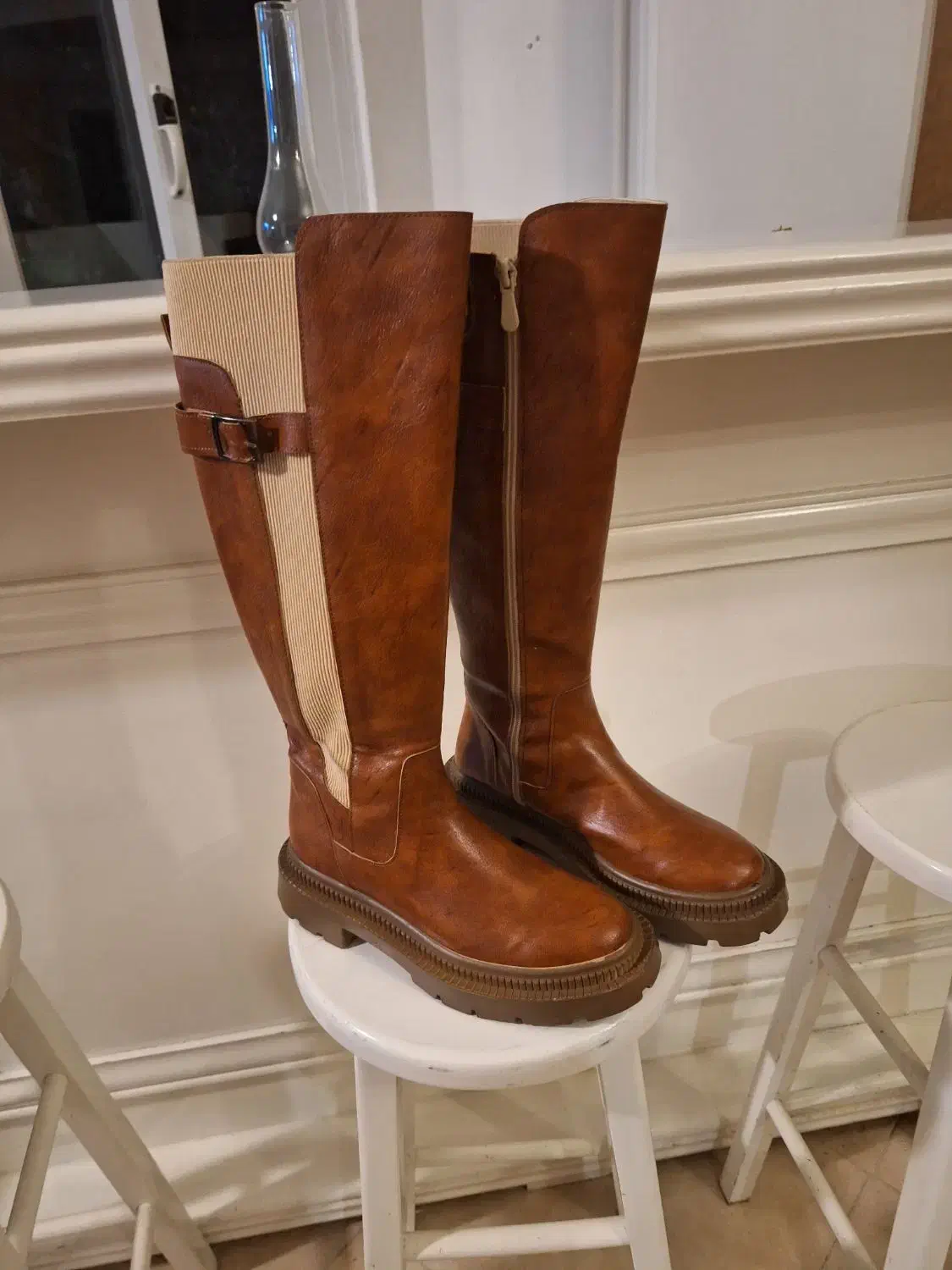 چکمه بلند چرم|کیف، کفش، کمربند|ساری, |دیوار