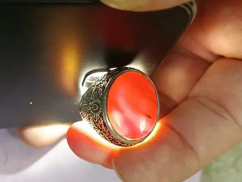 انگشتر عقیق سرخ یمنی|جواهرات|تهران, شکوفه|دیوار