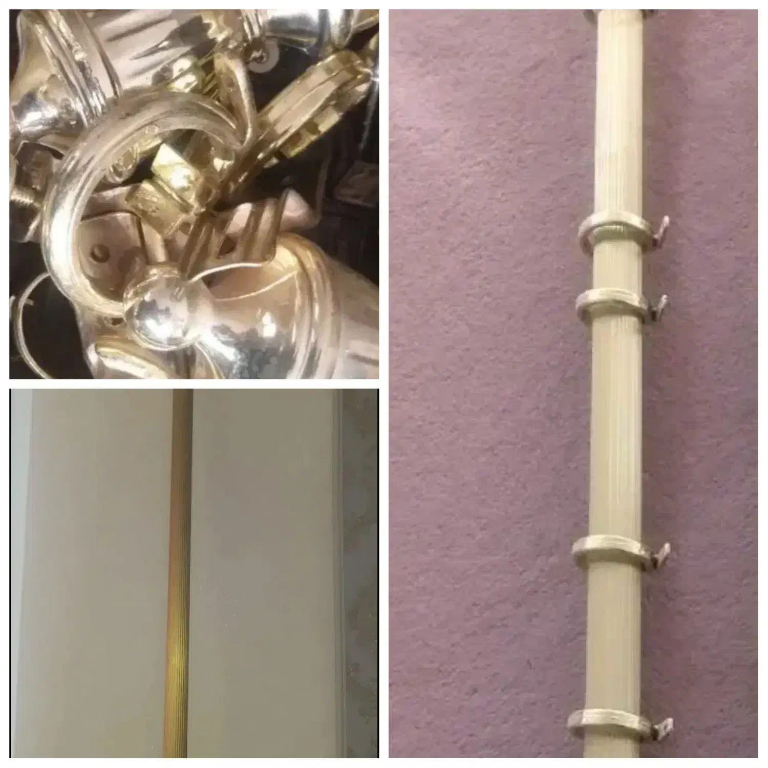 چوب پرده طلایی|پرده، رانر، رومیزی|قم, شهرک مهدیه (مدرس)|دیوار