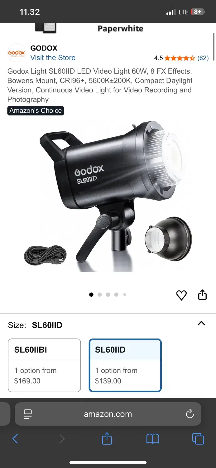 نور ثابت ال ای دی SL60 IID 60w گودکس سینمایی ویدیو|دوربین عکاسی و فیلمبرداری|مشهد, سید رضی|دیوار