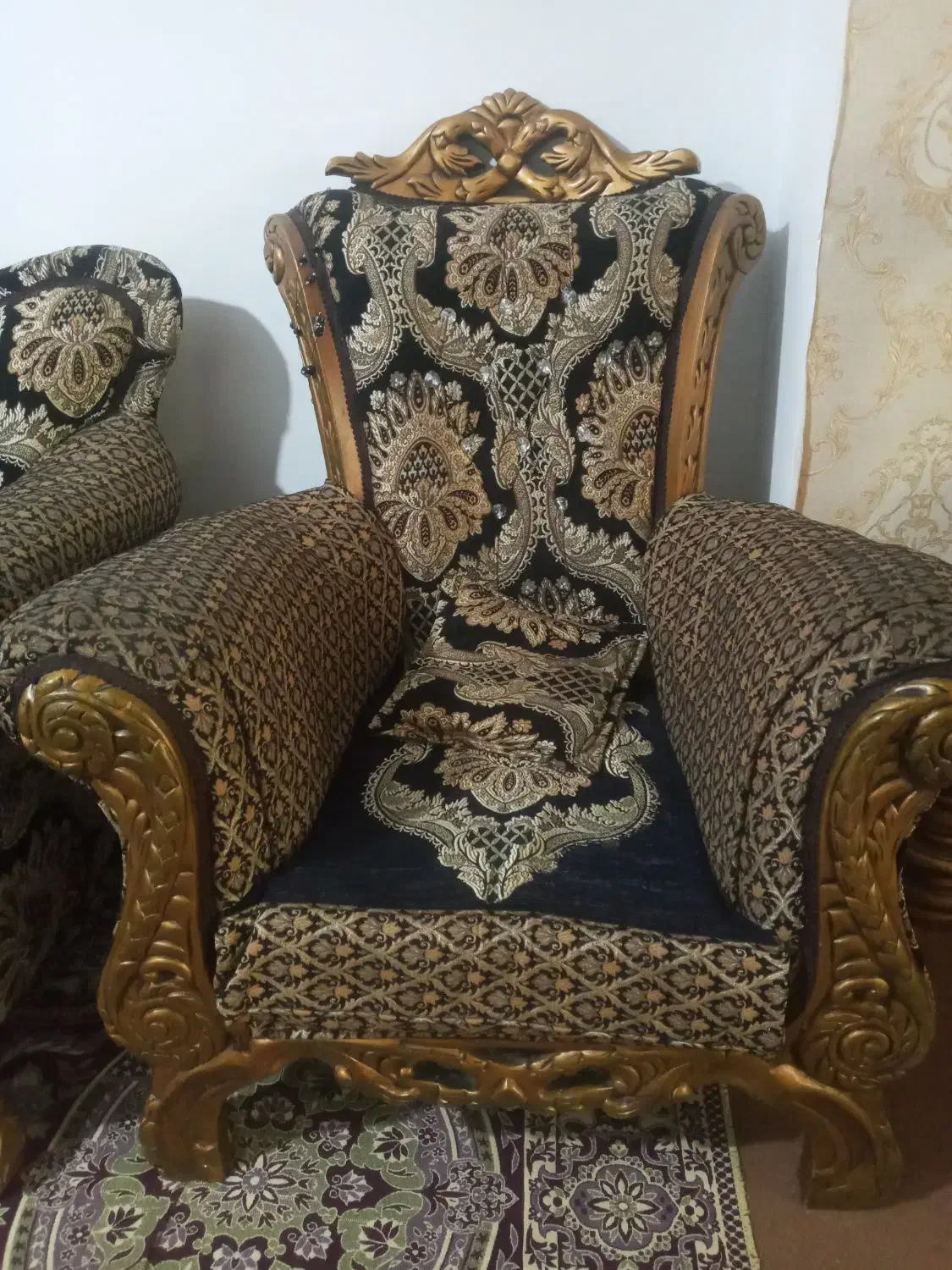 مبل سلطنتی۷نفره سالم|مبلمان خانگی و میز عسلی|آمل, |دیوار