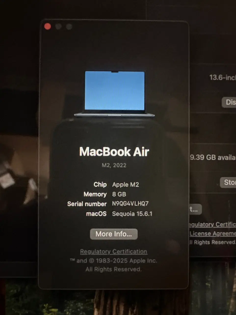 macbook m2  256 8|رایانه همراه|باقرشهر, |دیوار