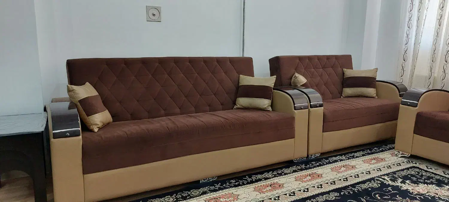 مبل ۷نفره در حد نو|مبلمان خانگی و میز عسلی|بانه, |دیوار