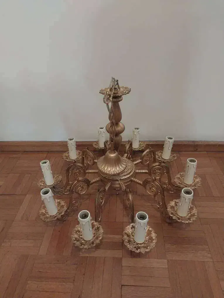 فروش لوستر برنز ایتالیایی|لوستر و چراغ آویز|تهران, قلهک|دیوار