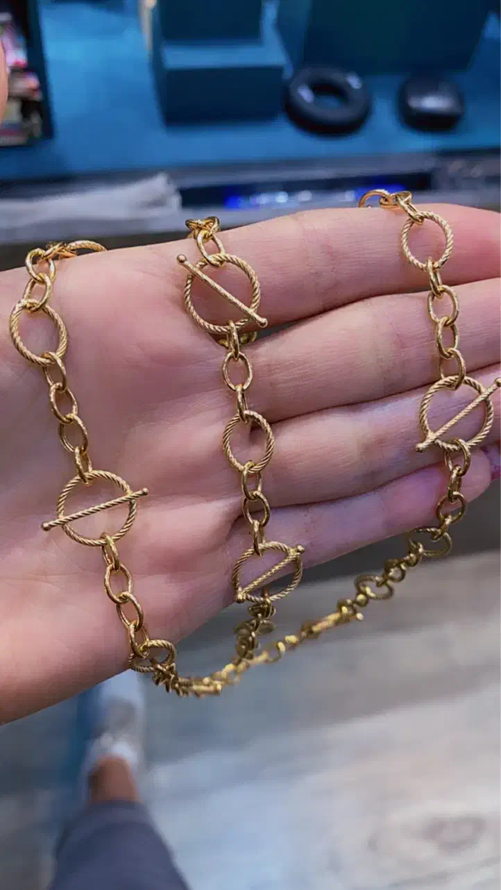 نیم ست طلا زنجیر و دستبند ۵/۵٪ اجرت|جواهرات|تهران, گلستان (شهرک راه آهن)|دیوار