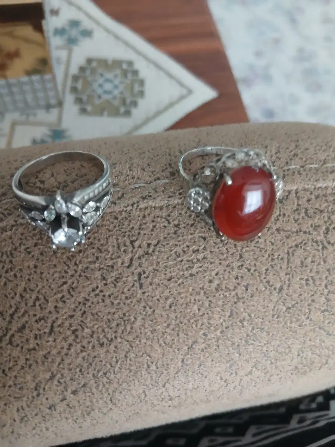 دوعدد انگشتر نقره زنانه|جواهرات|اسلام‌شهر, شهرک توحید|دیوار