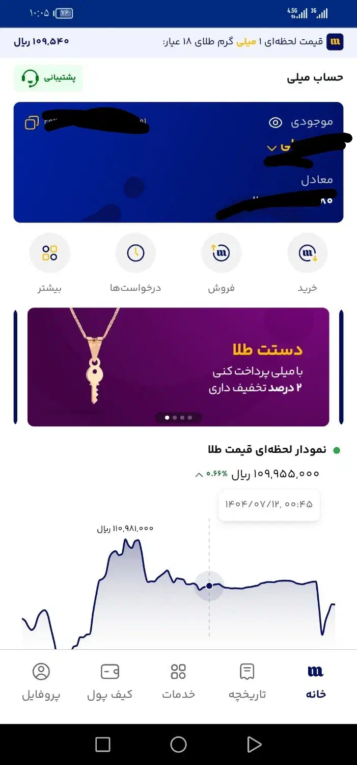 میلی رو نصب کن/ کد دعوت رو بزن /طلا ببر|کارت هدیه و تخفیف|قرچک, شهرک طلائیه|دیوار