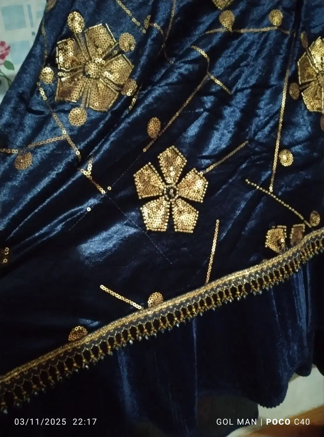 لباس محلی شیک رنگ سورمه ای|لباس|دهدشت, |دیوار