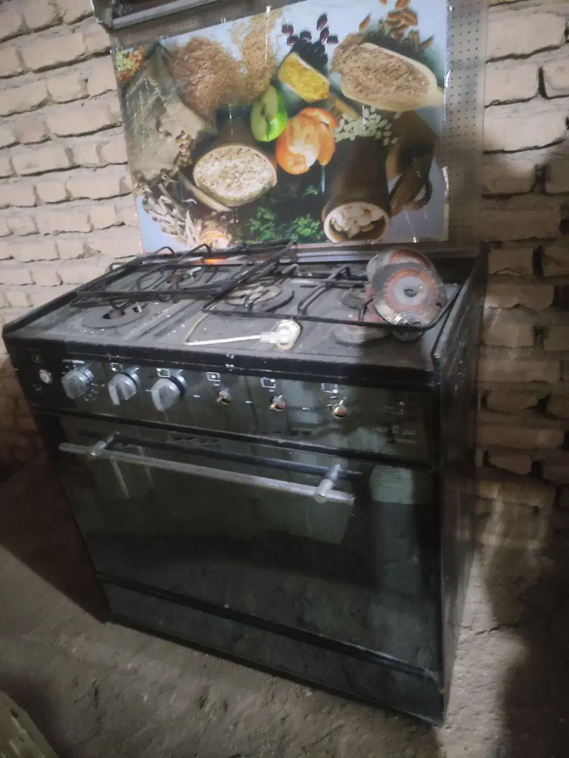 گاز طرح فر پنج شعله|اجاق گاز و لوازم برقی پختوپز|طبس, |دیوار