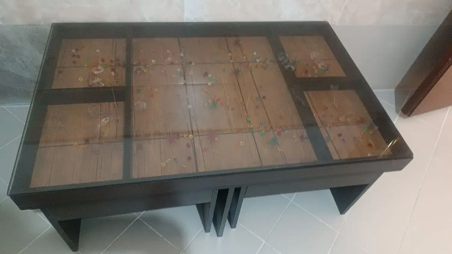 آینه قدی با شمعدون و میز عسلی|آینه|ساوه, |دیوار