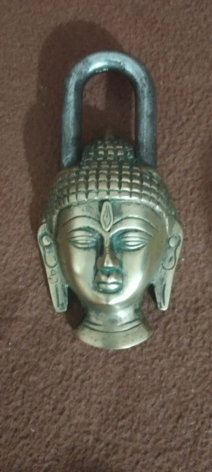 قفل بودایی قدیمی|کلکسیون اشیاء عتیقه|شیرگاه, |دیوار