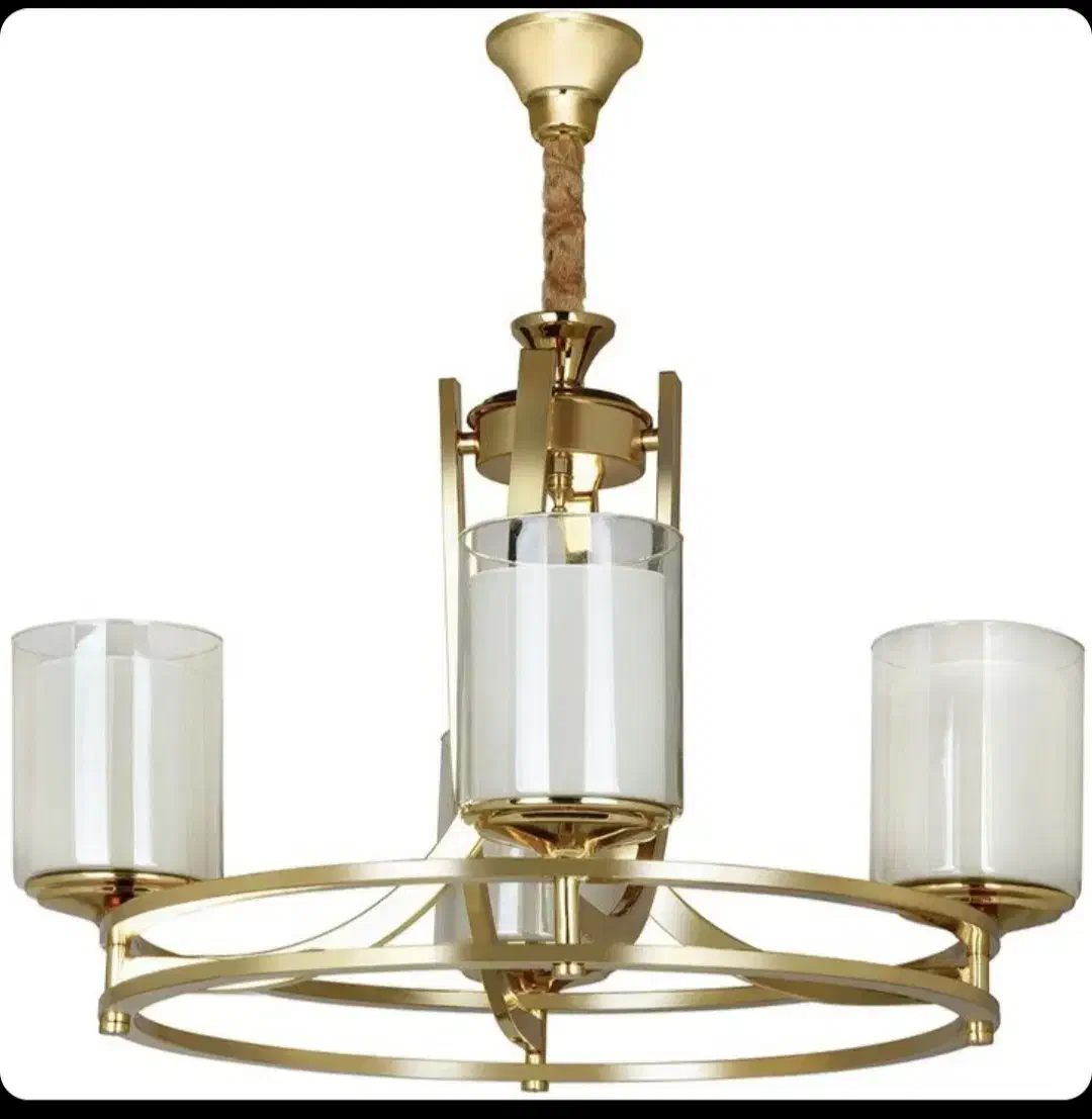 لوستر مدرن ۳ شعله کاملا نو|لوستر و چراغ آویز|اهواز, کیانشهر|دیوار