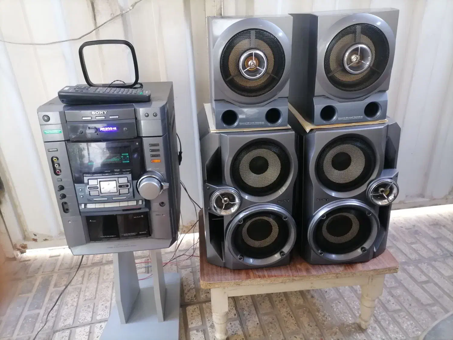 بمب سونی 6600وات باکنترل وانتن رادیوفابریک|سیستم صوتی خانگی|تهران, عباسآباد|دیوار