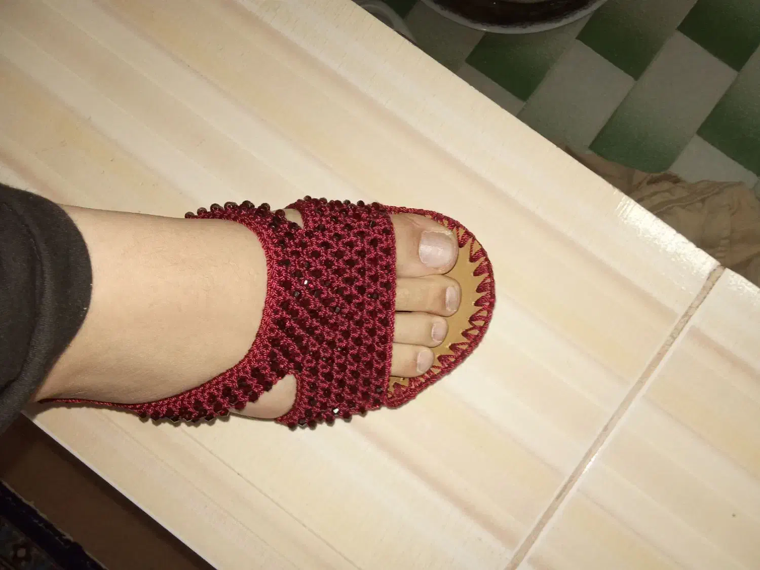 دمپایی زندان بافت|کیف، کفش، کمربند|یاسوج, |دیوار