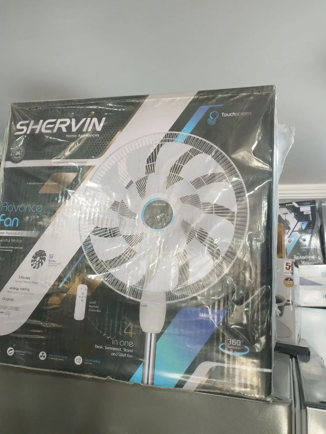 پنکه برقی 12 کاره|پنکه و تصفیه‌کنندهٔ هوا|بمپور, |دیوار