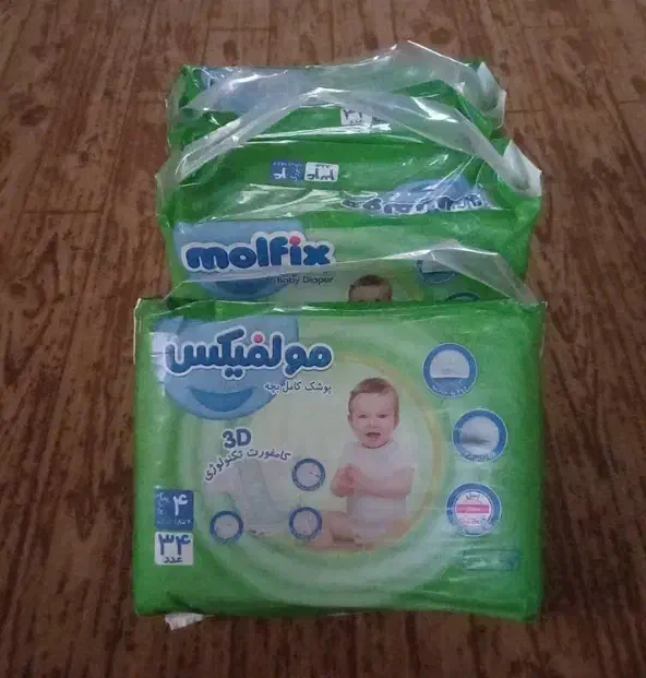 سه بسته پوشک مولفیکس سایز۴  ۳۴عددی|اسباب و اثاث بچه|رامهرمز, |دیوار