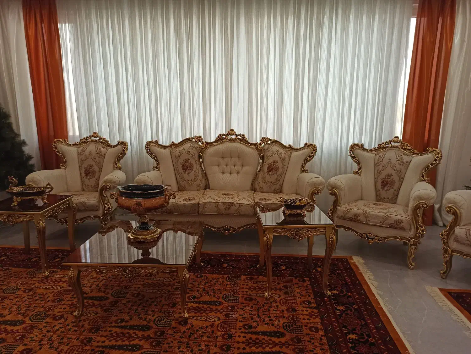 مبل استیل سلطنتی|مبلمان خانگی و میز عسلی|ورامین, شهرک ولیعصر|دیوار