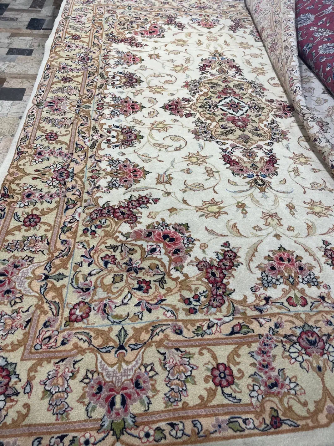 ۱جفت ۶متری کارکرده بافت اراک|فرش|اراک, |دیوار