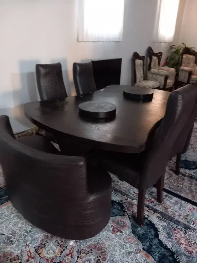 میز نهار خوری 8 نفره .|میز و صندلی غذاخوری|گچی, |دیوار