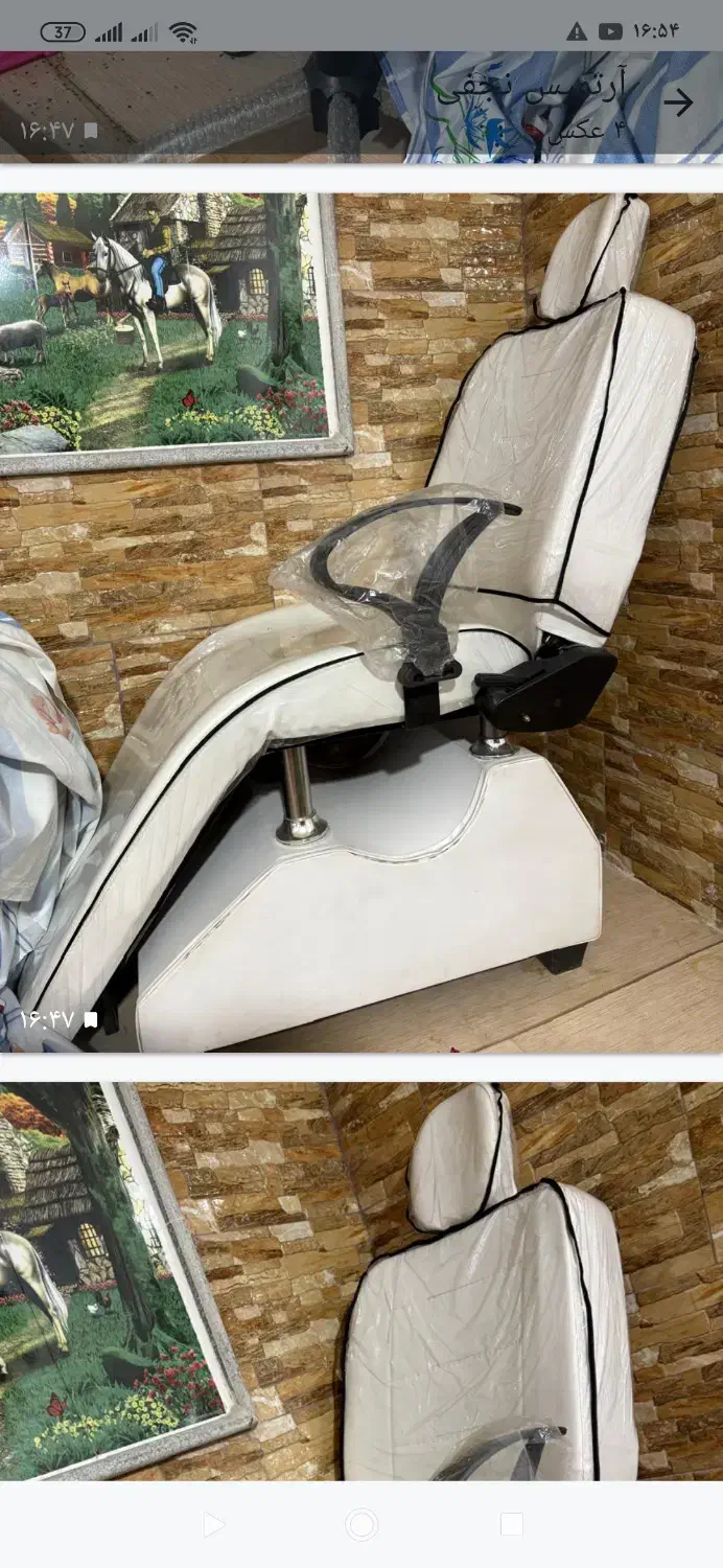 تخت و صندلی چرخ دار استفاده نشده نو نو|صندلی و نیمکت|کازرون, |دیوار